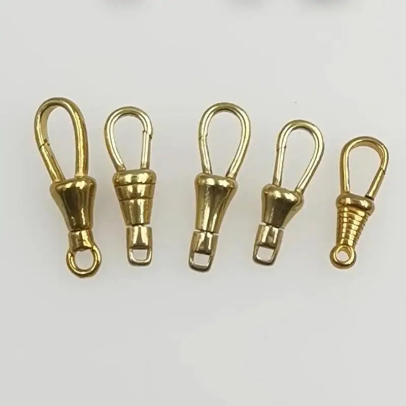 Brass Gourd Swivel Snap Hook 30mm | DIY Chain Spring Clip Jewelry Hardware Clip QXL