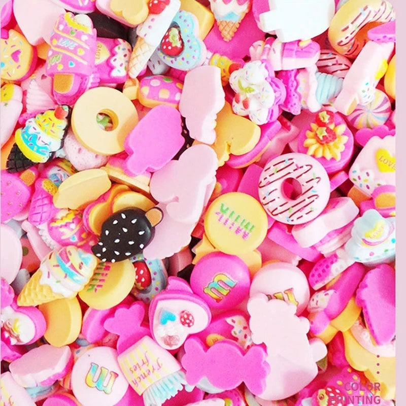 20-Pc Kawaii 3D Resin Nail Charms – Bear, Candy & Flower Nail Art Charms QXL