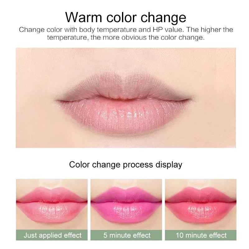 SADOER 12-Pack Color Changing Lip Balm with Aloe Vera 3.5g Tinted Lip Balm Set QXL