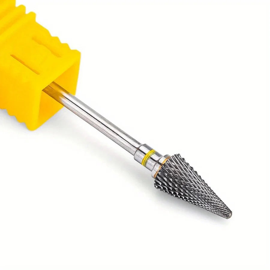 Tungsten Carbide Nail Drill Bits – Gel Polish Remover Set Nail Drill Bits QXL Yellow XF