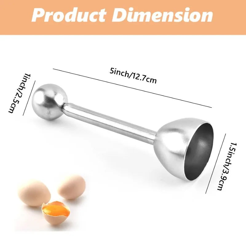 Stainless Steel Egg Topper, Shell Cutter & Separator Tool Egg Topper Tool QXL 1pcs
