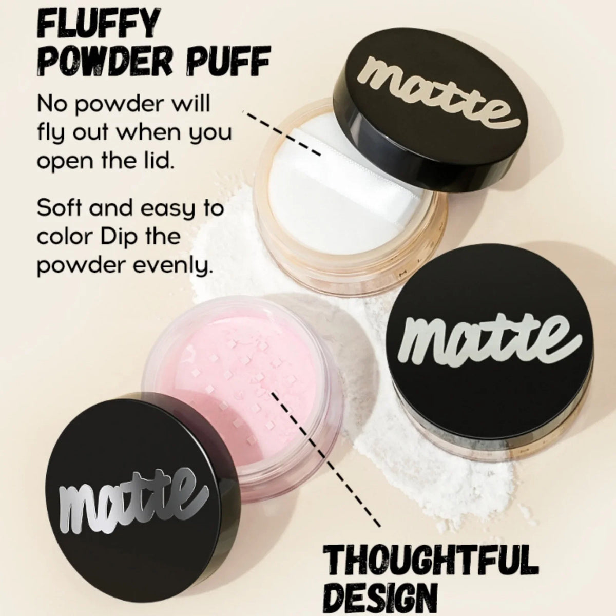 MLSMILE Makeup Set – Foundation, Concealer & Loose Powder Makeup Base Set QXL