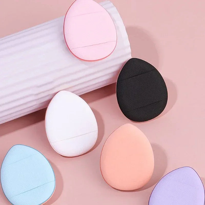 6-Pack Mini Finger Puff Sponge Makeup Applicators + Storage Box Makeup Sponge Applicator QXL