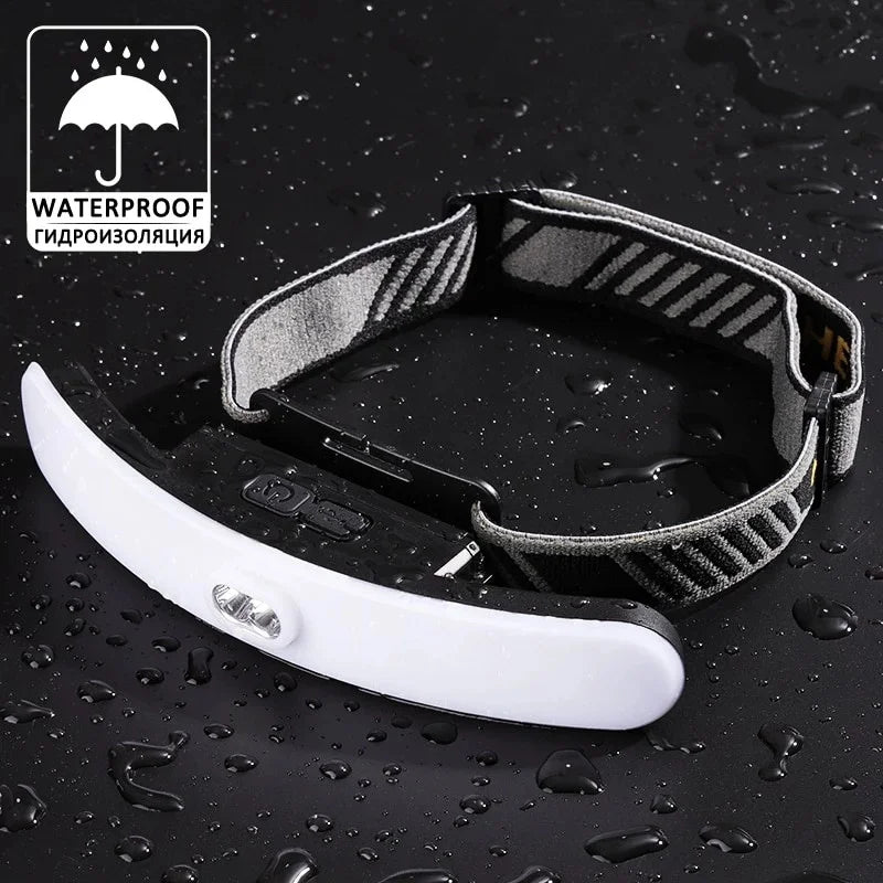LED Rechargeable Headlamp for Lash Extensions & Nail Art Beauty Work Headlamp QXL Ivory