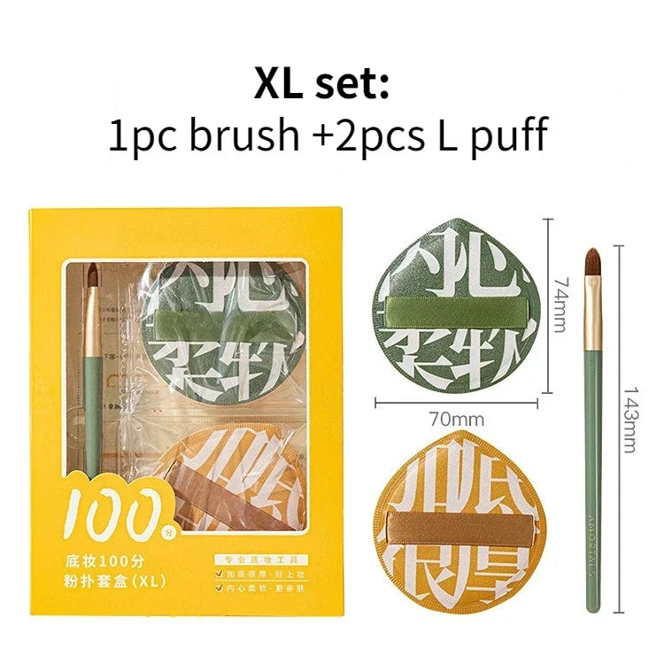 Air Cushion Makeup Sponge Puff | Foundation & Powder Set Makeup Sponge Puff QXL No.6 XL set
