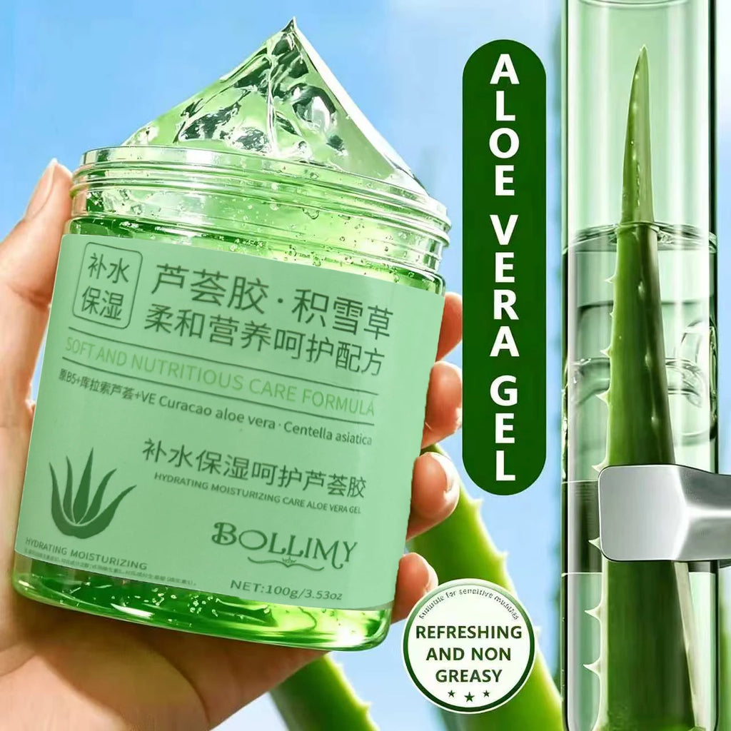 Aloe Vera & Centella Asiatica Gel – Hydrating Face Moisturizer Facial Hydrating Gel QXL