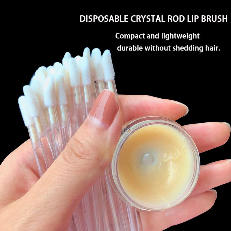 Disposable Lip Brushes & Lash Wands 100/300 Pack | Nylon Disposable Makeup Brushes QXL