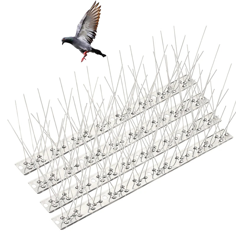 Stainless Steel Bird Spikes – Pigeon & Pest Deterrent Kit Bird Spike Deterrent QXL