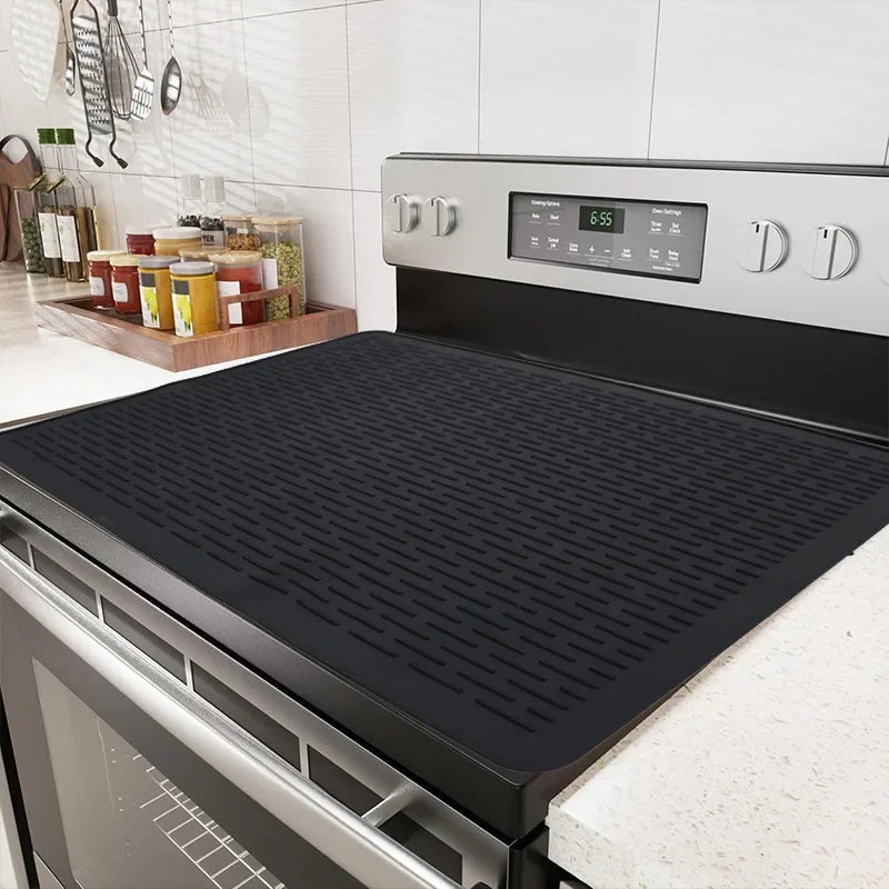 Silicone Stove Protector Mat | Non-Slip Glass Cooktop Cover Stove Protector Mat QXL