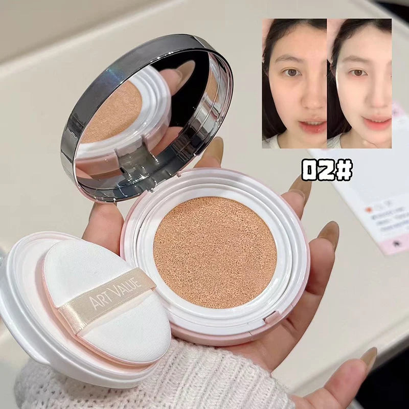 QIBEST Air Cushion Foundation Cream – Moisturizing Concealer Air Cushion Foundation QXL 02