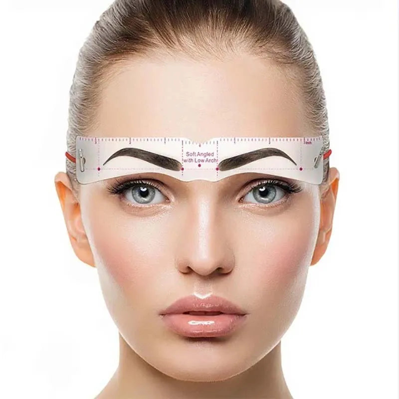 12-Style Reusable Eyebrow Stencil Set | DIY Brow Templates Eyebrow Stencil Set QXL