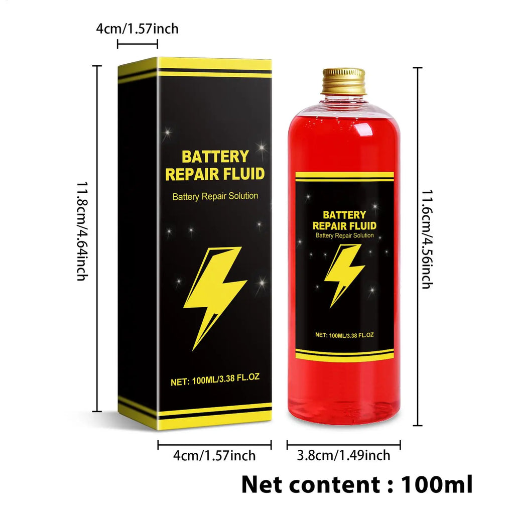 Car Battery Repair Fluid | 100ml Battery Restore Boosting Agent Battery Repair Fluid QXL