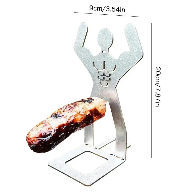 Stainless Steel Hot Dog Grill Rack | BBQ Sausage Roaster BBQ Grill Rack QXL