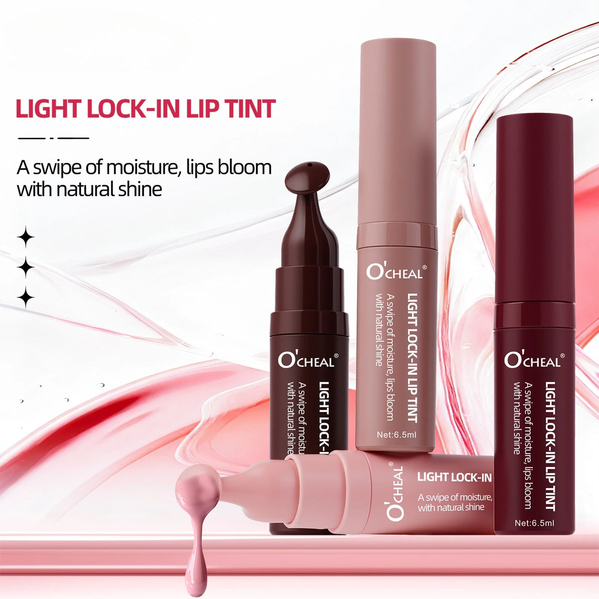 Long-Lasting Hydrating Lip Gloss with Brush | Non-Smudge Lip Gloss QXL