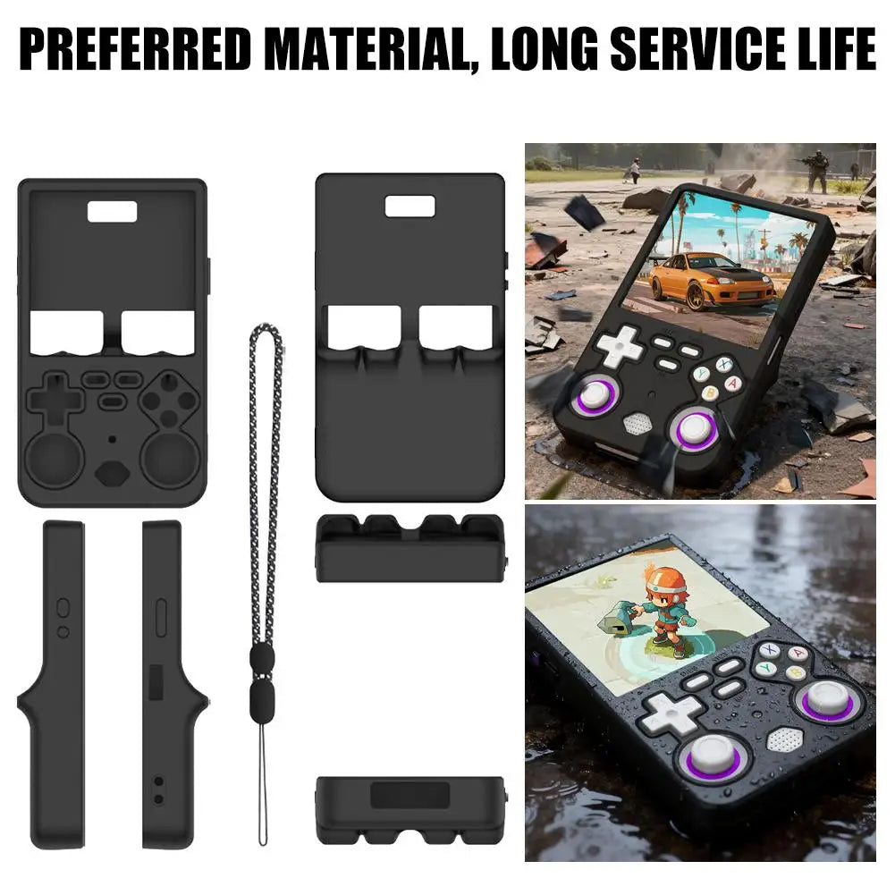 R36 Ultra Silicone Case | Dustproof Handheld Console Cover Console Protective Case QXL