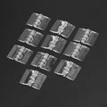 10-Pack Clear Acrylic Hinges for Transparent Storage Boxes Acrylic Box Hinges QXL 10pcs