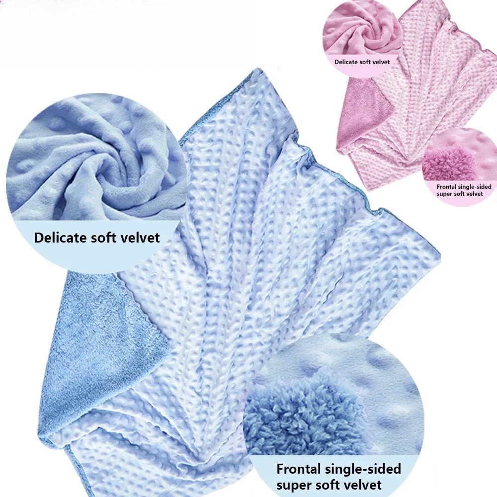Newborn Swaddle Wrap & Blanket Set | Soft Cotton Fleece Baby Swaddle Blanket QXL