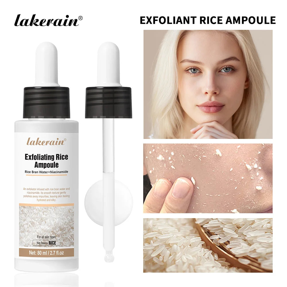 Rice Exfoliating Serum – Brightening & Hydrating Ampoule Exfoliating Serum QXL White Rice