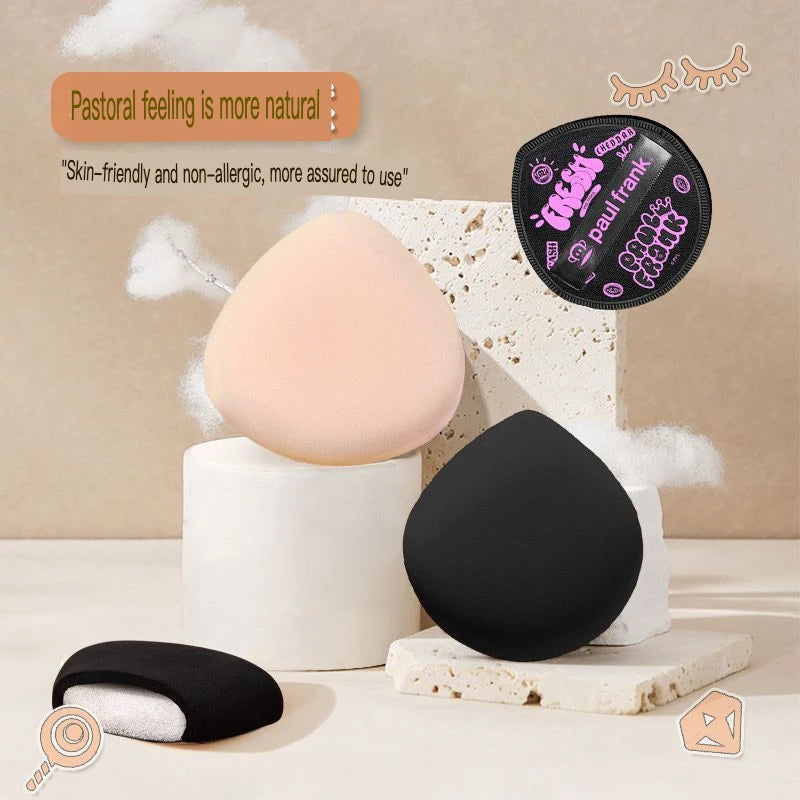 Dual-Use Cosmetic Sponge Puff | Wet & Dry Foundation Applicator Makeup Sponge Puff QXL