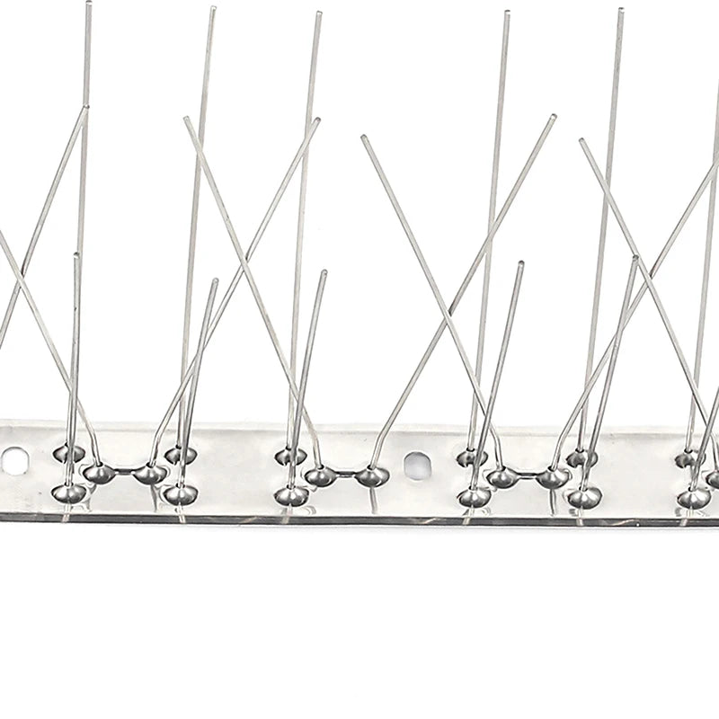 Stainless Steel Bird Spikes | Pigeon Deterrent for Garden Bird Deterrent Spikes QXL Silver