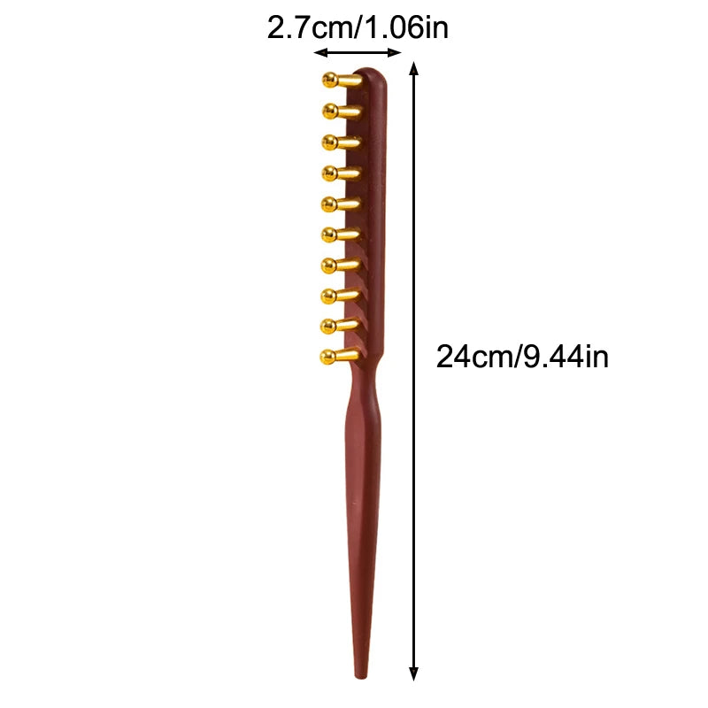 Anti-Static Scalp Massage Comb | Alloy Gua Sha Hair Tool Scalp Massage Comb QXL