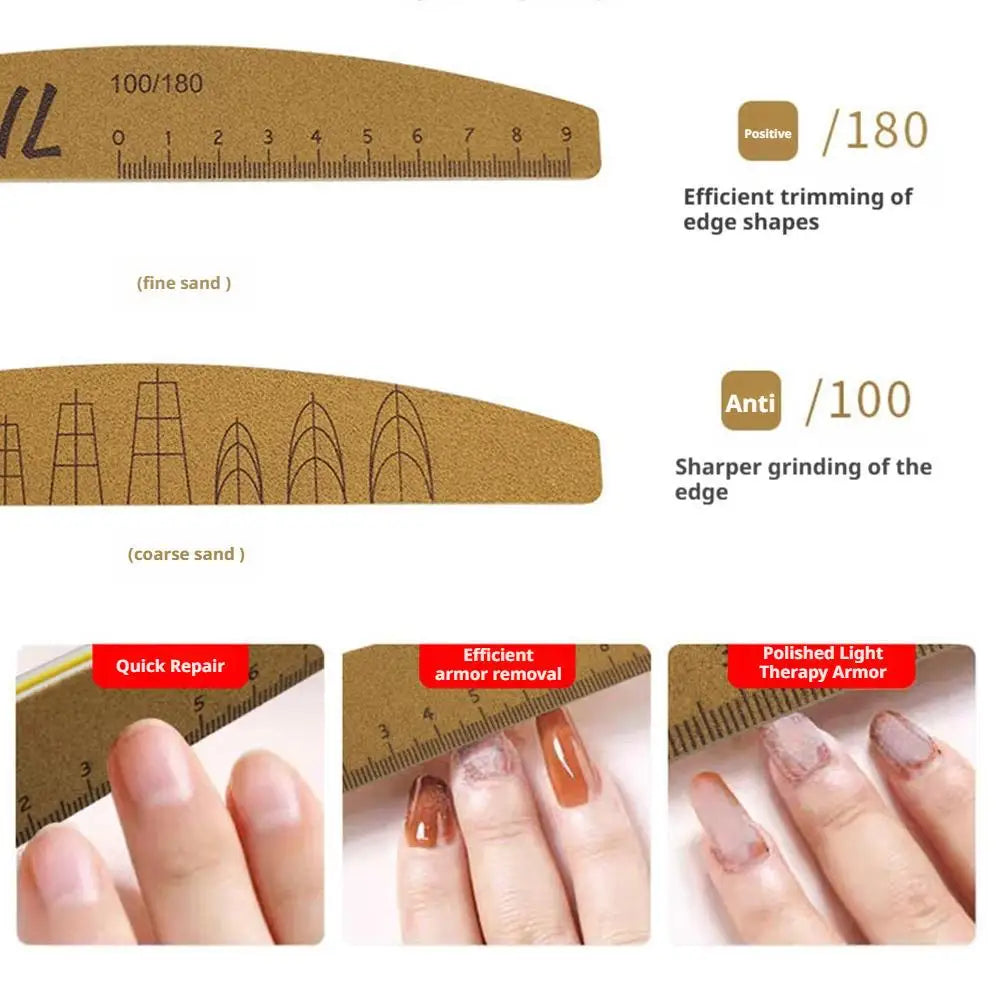 Nail Polish Roller & Buffing Stick | 80–180 Grit Manicure Tool Nail Buffing Tool QXL