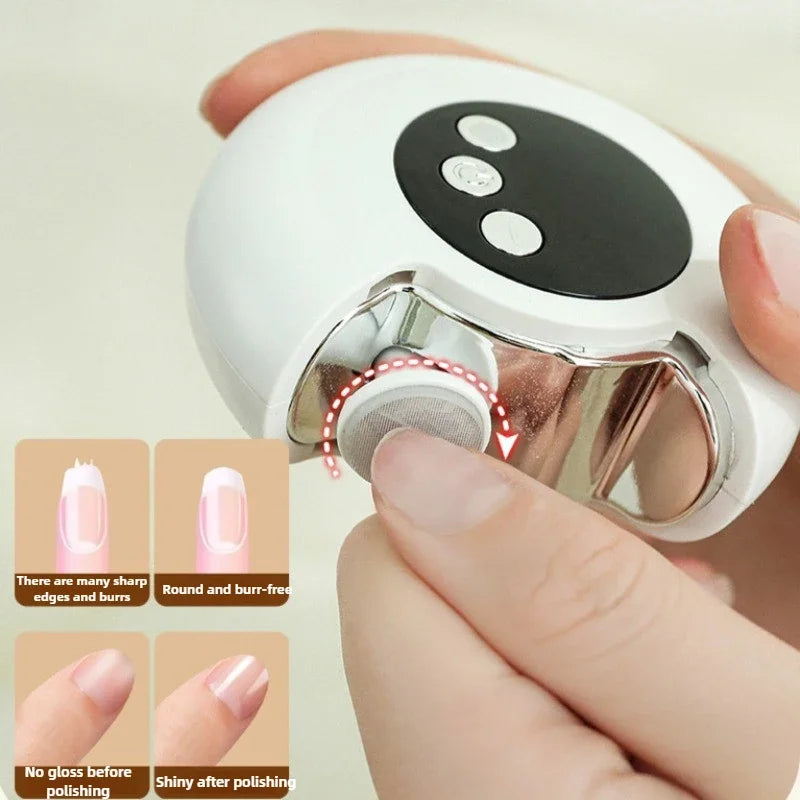 Electric Baby Nail Trimmer 2-in-1 Rotary Clipper | Safe for Kids Electric Nail Trimmer QXL