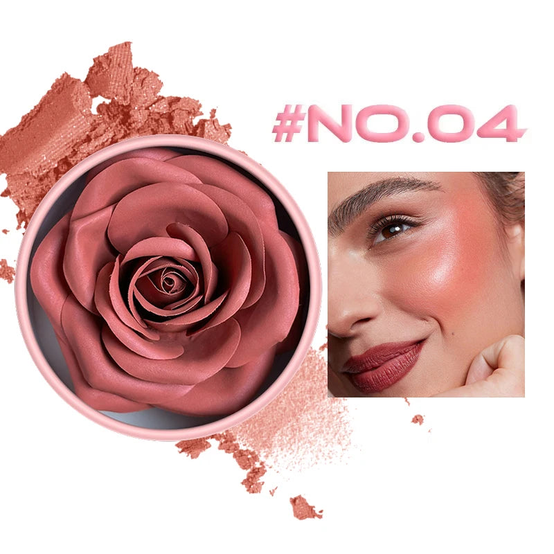 VERONNI Matte Blush Highlight Contour Palette | Shimmer Glow Blush Contour Palette QXL 04