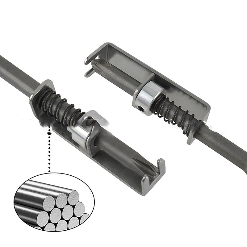 Spring-Loaded Screw Holder Bit | Anti-Drop Screwdriver Tool Screw Holder Bit QXL