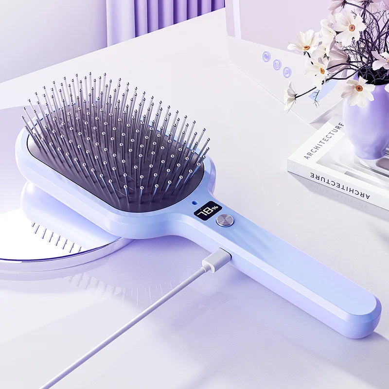 Ionic Electric Massage Comb | Rechargeable Air Bag Scalp Comb Electric Massage Comb QXL