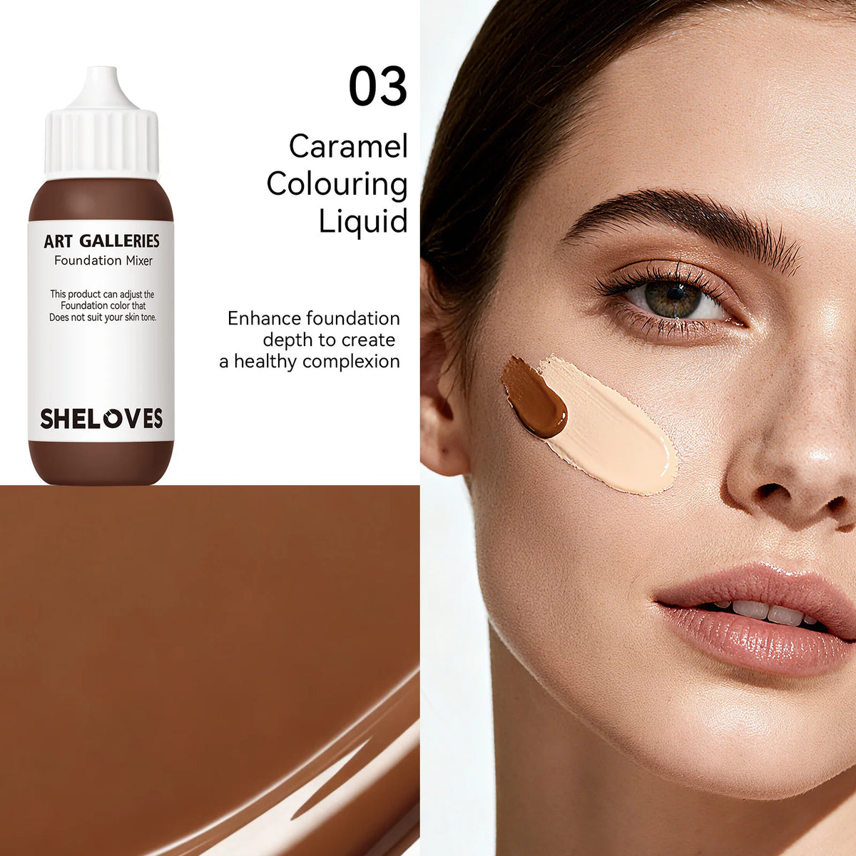 Foundation Mixer Blending Solution | Custom Skin Tone, 30ml Foundation Mixer QXL 03