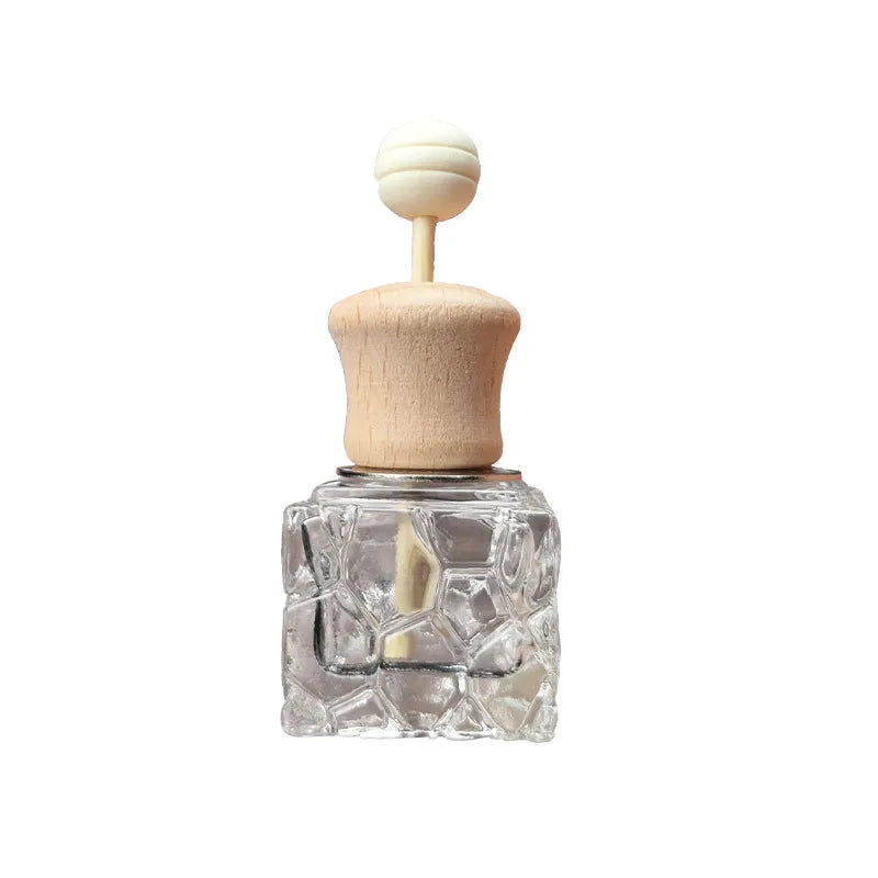Hanging Car Air Freshener Glass Bottle | Refillable Vent Diffuser Car Air Freshener QXL