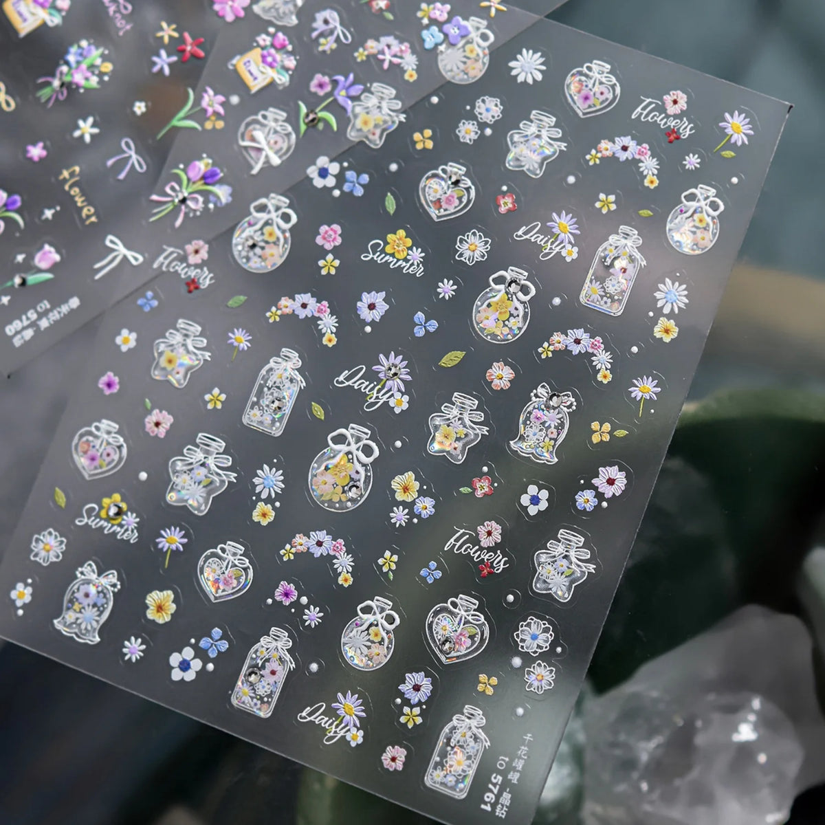5D Cat Paw Nail Stickers | Cute Self-Adhesive Nail Art Decals Nail Art Stickers QXL to5761JZ