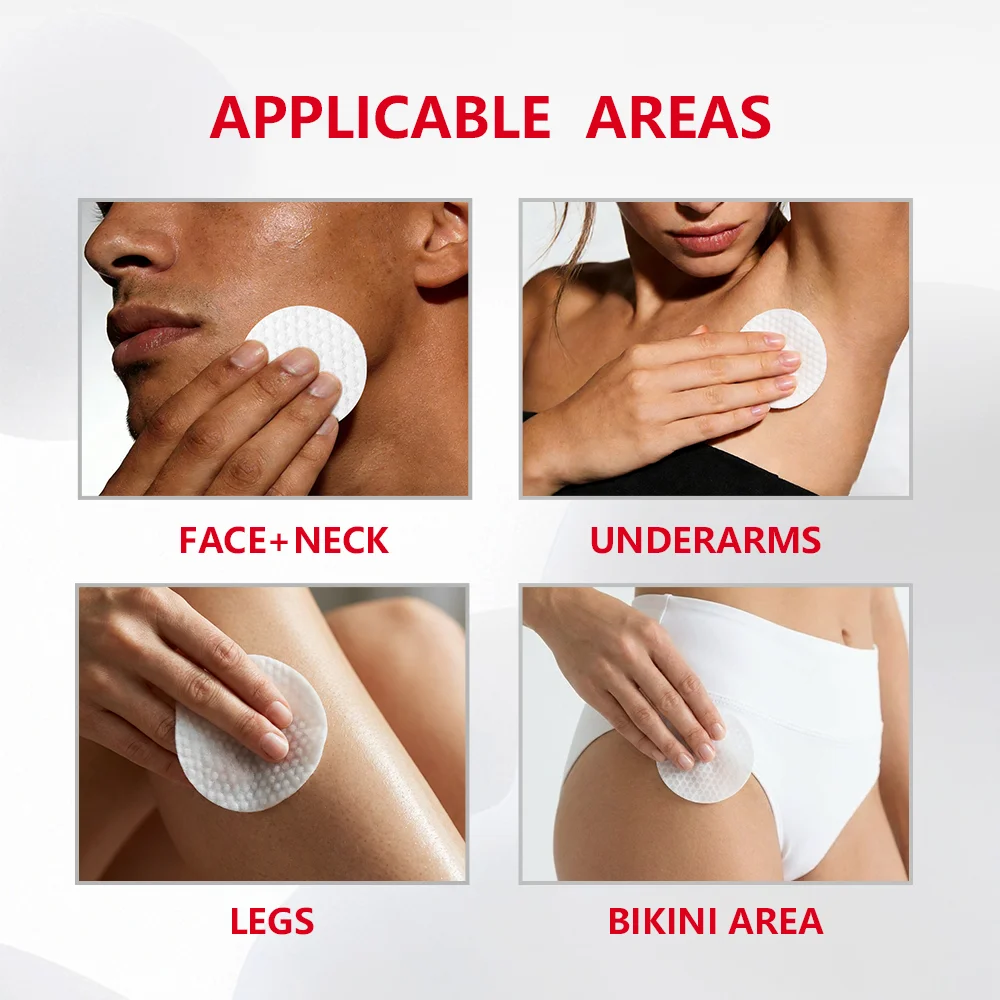 Ingrown Hair Pads – Post-Shave Exfoliating Treatment, 60 Pads Aftershave Treatment Pads QXL