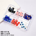 Evil Eye Resin Nail Charms 6mm | Kawaii 3D Nail Decorations Nail Art Charms QXL One Box