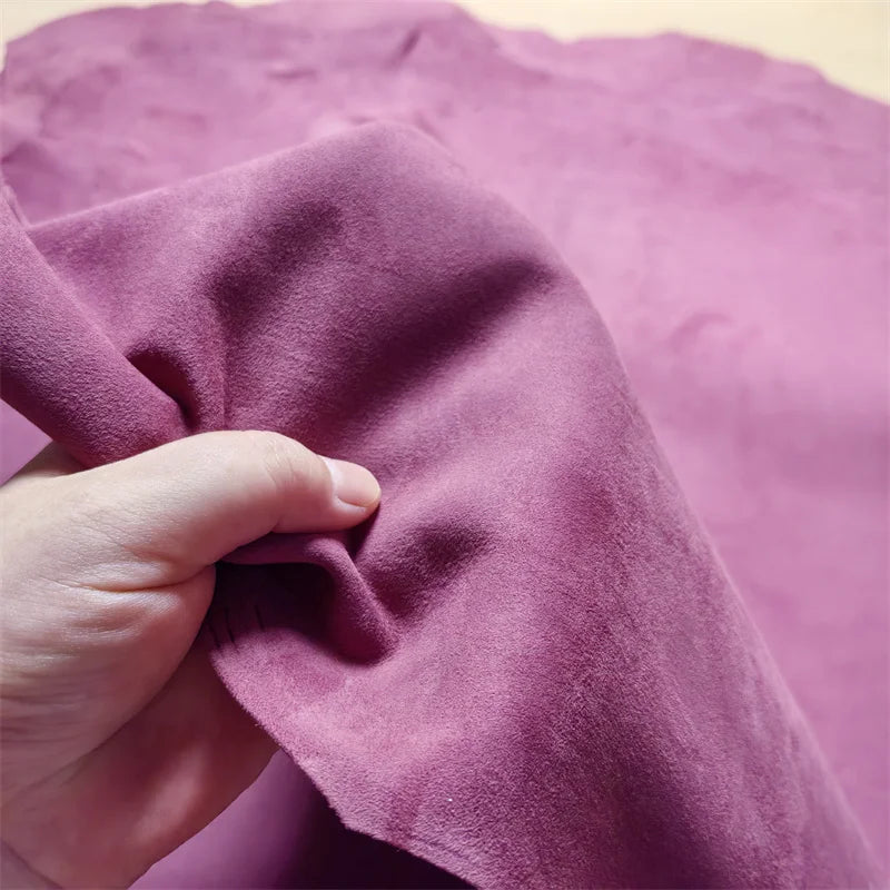 Taro Purple Frosted Sheepskin Leather 0.8–1mm | DIY Fabric Craft Leather Fabric QXL Taro Purple 19x30cm China Mainland