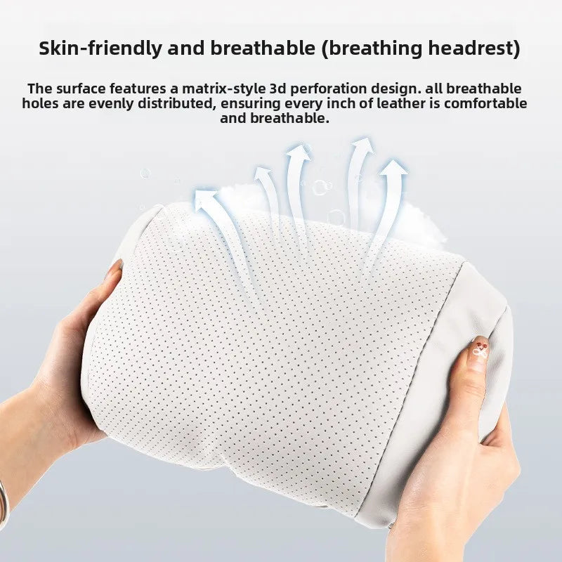 Luxury Car Headrest & Lumbar Cushion | Ergonomic Support Car Seat Cushion QXL