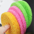6-Pack Natural Wood Pulp Face Cleansing Sponge Puffs Face Cleansing Sponge QXL 6Pcs