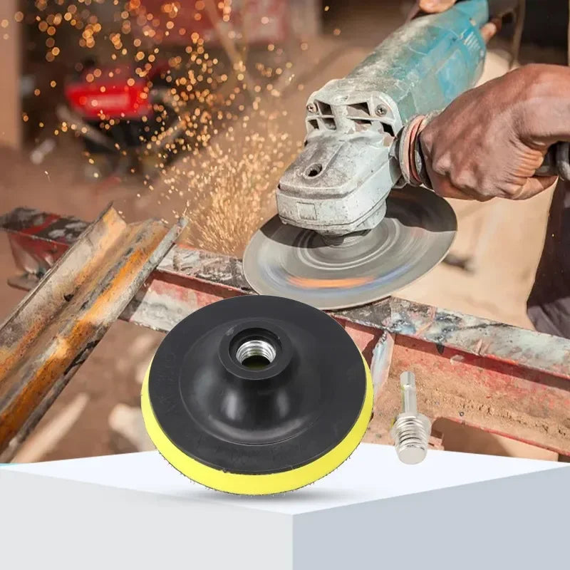 M10 M14 4-Inch Self-Adhesive Sanding Disc Backing Pad & Drill Adapter Sanding Disc Backing Pad QXL