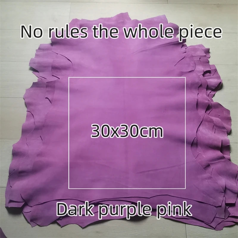 Genuine Sheepskin Leather Fabric 0.6–1mm Purple Pink DIY Craft Leather Craft Fabric QXL
