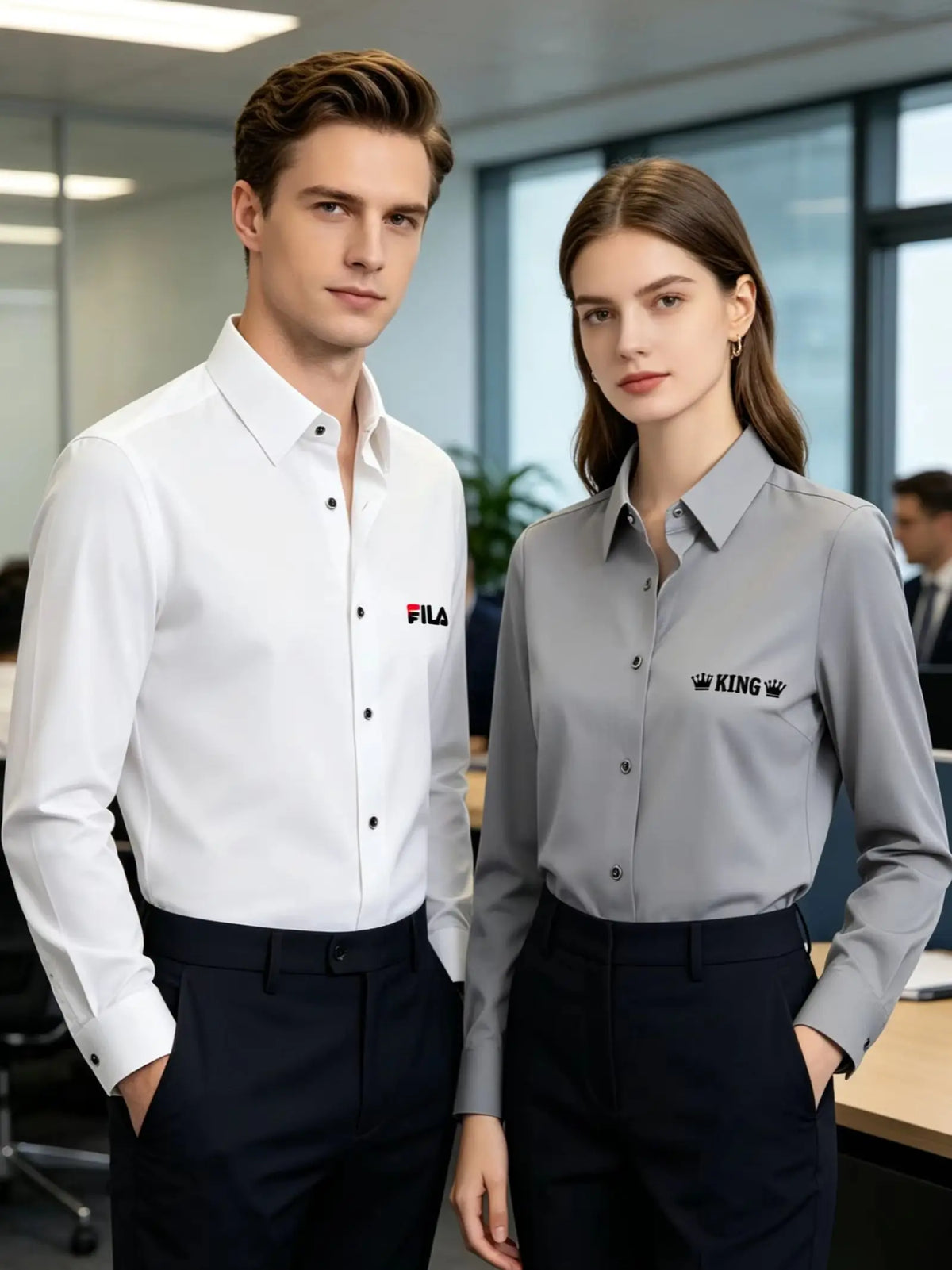 Men's Slim Fit Long Sleeve Business Casual Shirt | 5 Colors Business Casual Shirt QXL
