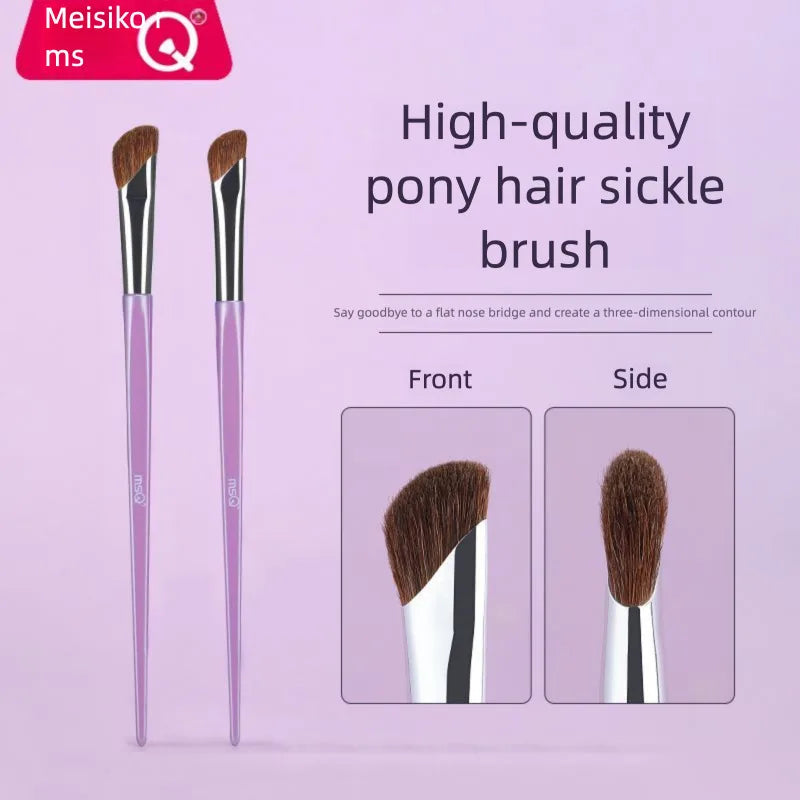 MSQ Horsehair Nose Contour Brush | Precision Shadow Sculpting Nose Contour Brush QXL