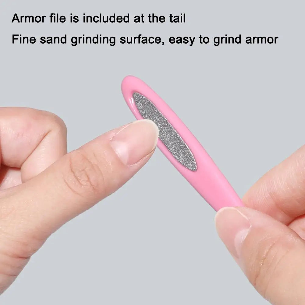 Stainless Steel Cuticle Trimmer & Exfoliating Nail File Tool Cuticle Nail File QXL