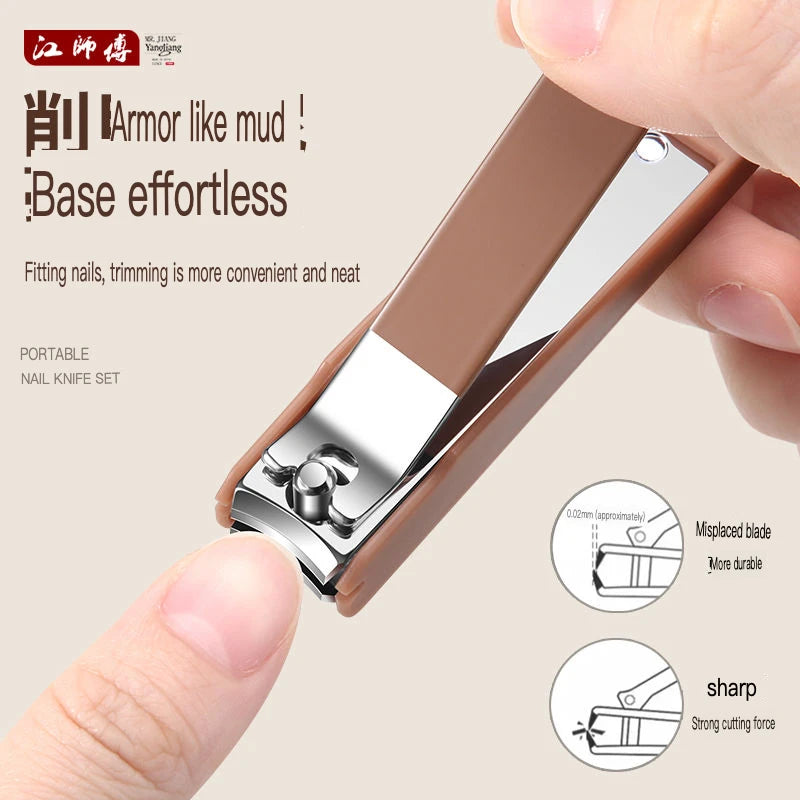 Anti-Splash Stainless Steel Nail Clipper Set | Men & Women Nail Clipper Set QXL