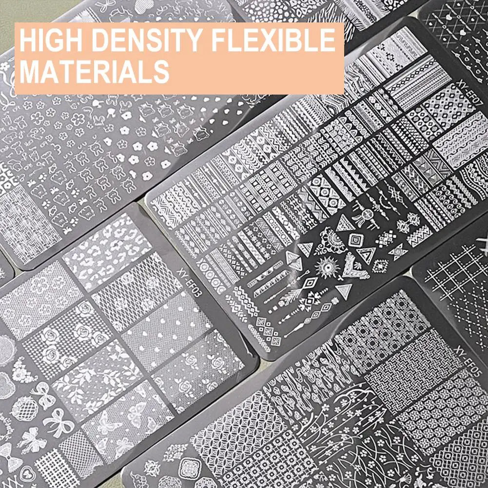3D Lace Bow Nail Stamping Plate | Elegant Manicure Template Nail Stamping Plate QXL