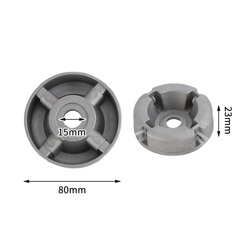 Universal Aluminum Alloy Trimmer Head with Nylon Mowing Line Trimmer Head QXL
