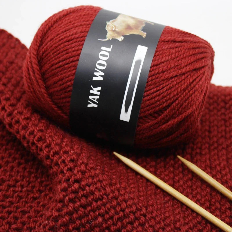 Yak Hair Cashmere Chunky Yarn 100g | DIY Knit & Crochet Wool Chunky Craft Yarn QXL