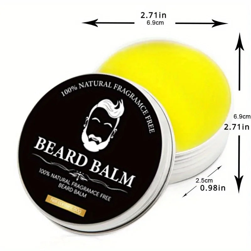 Men's No-Rinse Beard Cream & Oil with Plant Squalane – 50g Beard Styling Cream QXL
