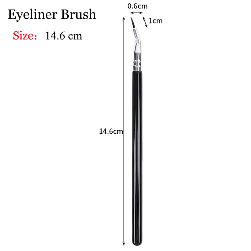 Angled Eyebrow & Eyeliner Brush | Soft Synthetic Flat Tip Eyebrow Eyeliner Brush QXL 15