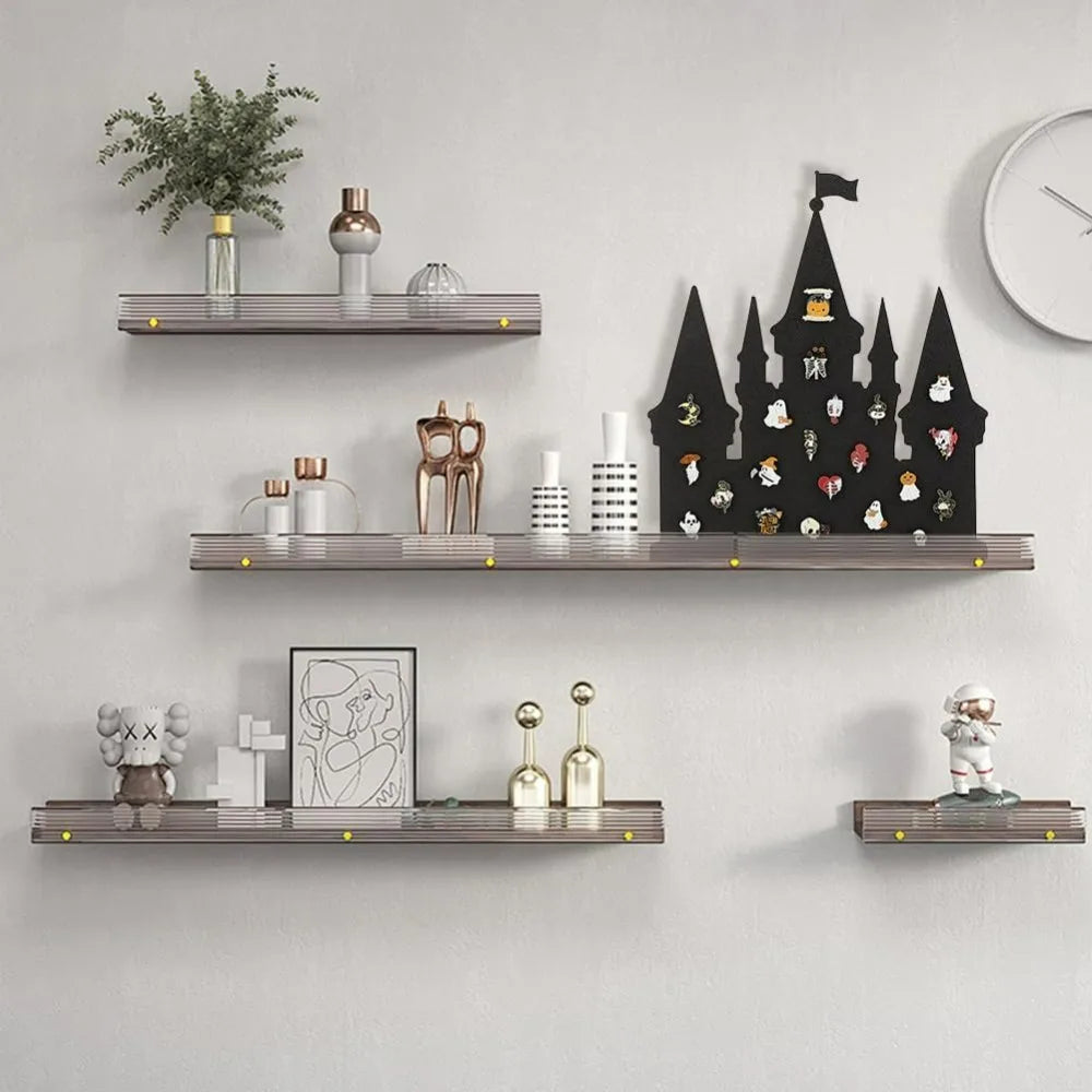 Black Castle Cork Pin Board 14x12" | Brooch & Bulletin Display Cork Pin Board QXL